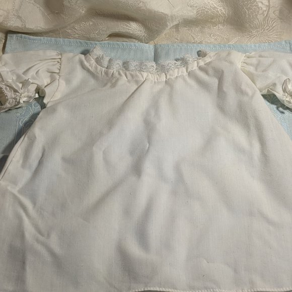 American Girl Doll Pleasant Co. Felicity Night Shift Gown White Lace Trim 1993 - Picture 8 of 8